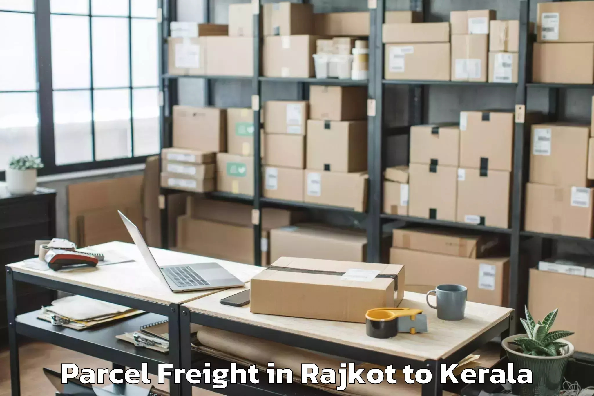 Leading Rajkot to Chavassery Parcel Freight Provider